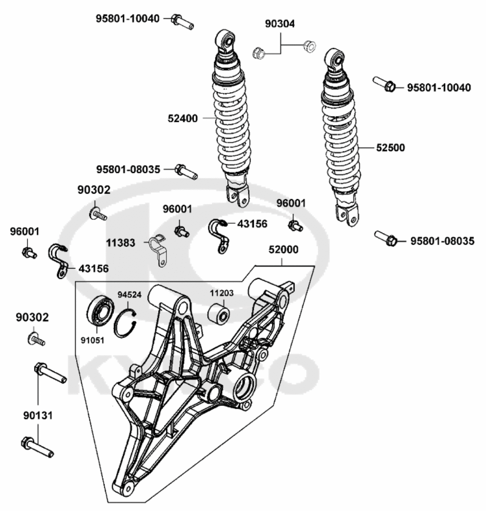 Stoßdämpfer hinten & Schwingarm Stoßdämpfer hinten & Schwingarm