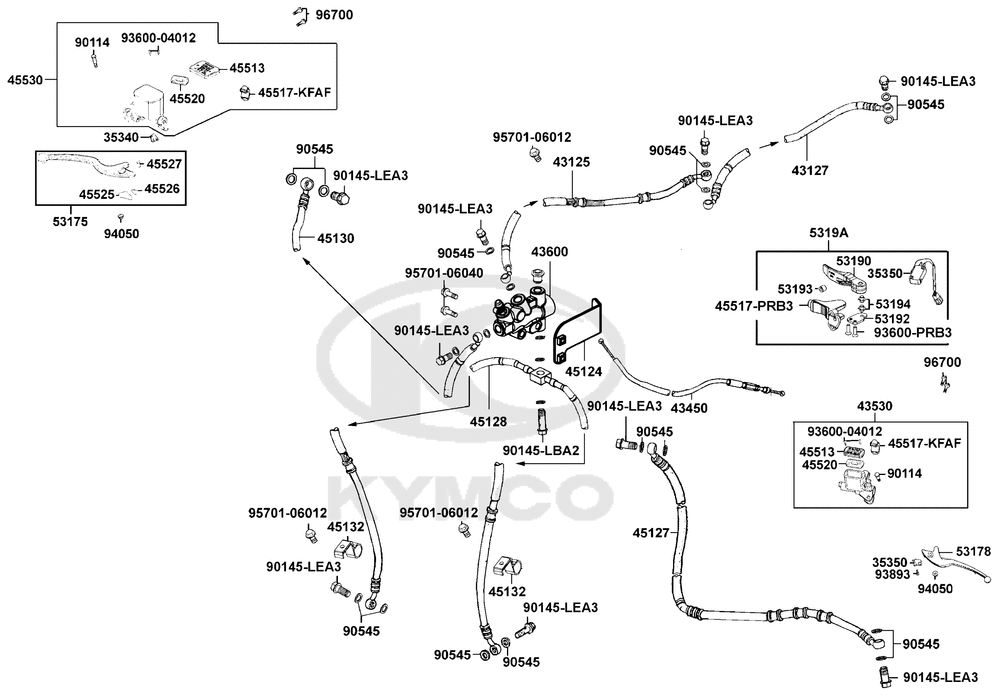 Hauptbremszylinder vorne & Bremsschläuche Hauptbremszylinder vorne & Bremsschläuche