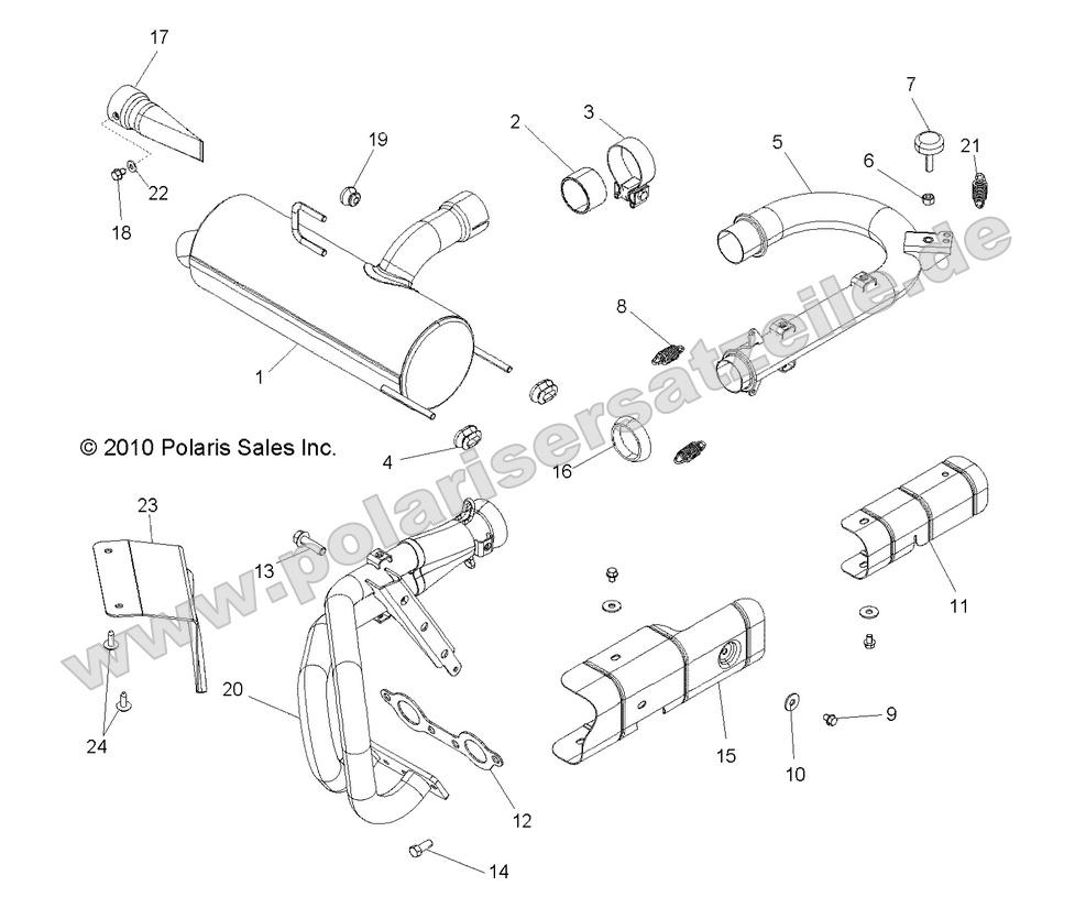 ENGINE, EXHAUST SYSTEM ENGINE, EXHAUST SYSTEM