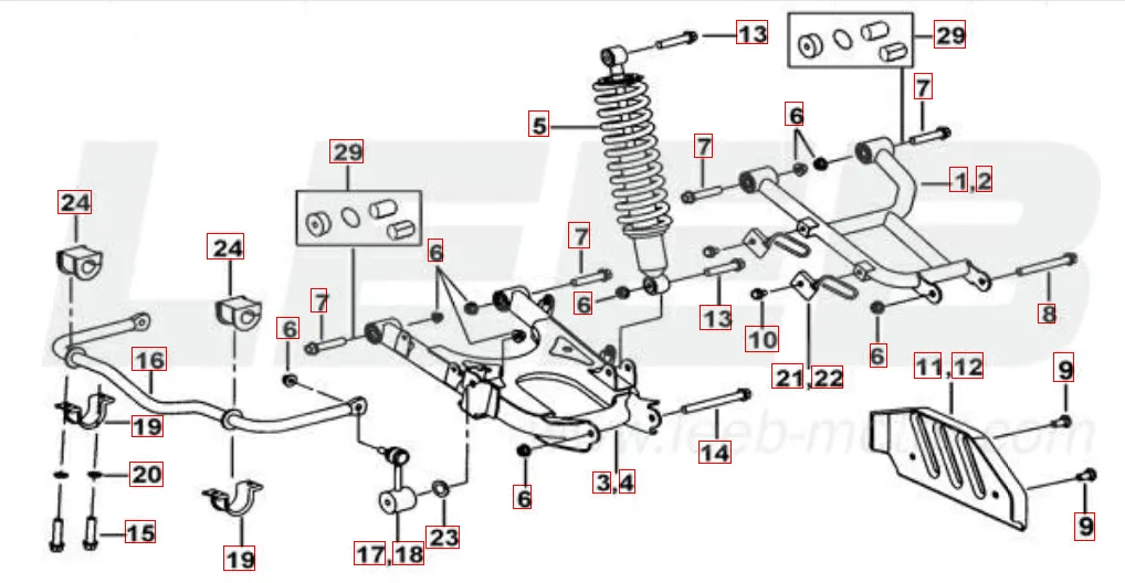 Federbein hinten Federbein hinten