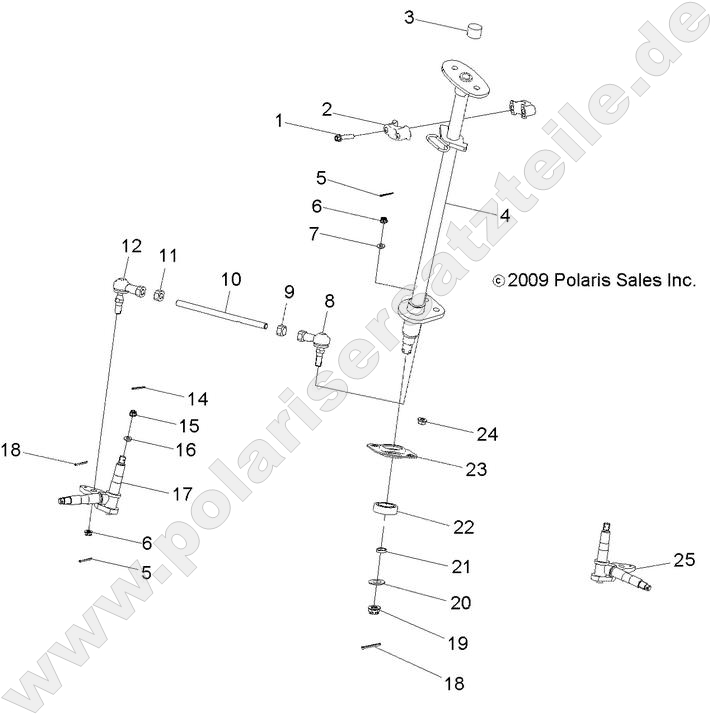 STEERING, STEERING POST and TIE ROD ASM. STEERING, STEERING POST and TIE ROD ASM.