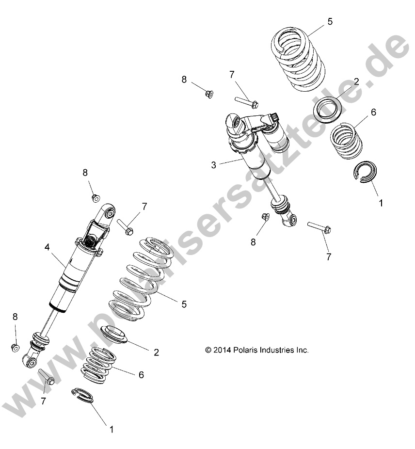 SUSPENSION, REAR SHOCK MOUNTING SUSPENSION, REAR SHOCK MOUNTING