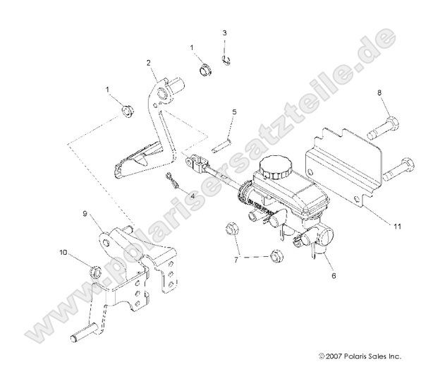 brakes pedal and master cylinder brakes pedal and master cylinder