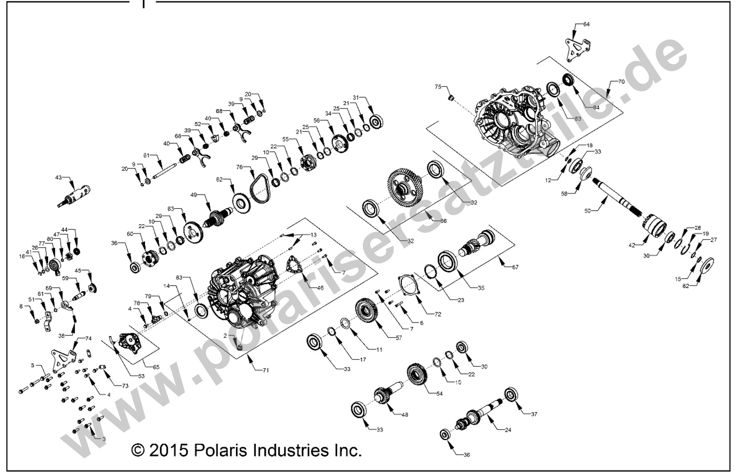 DRIVE TRAIN, MAIN GEARCASE INTERNALS DRIVE TRAIN, MAIN GEARCASE INTERNALS