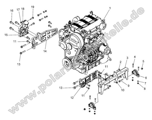 Engine, Mounting