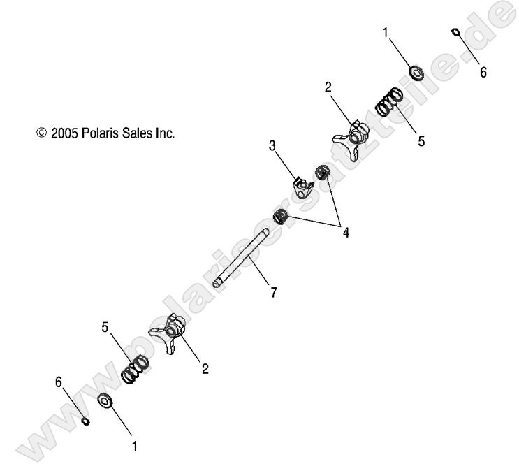 DRIVE TRAIN, MAIN GEARCASE SHIFT FORKS DRIVE TRAIN, MAIN GEARCASE SHIFT FORKS