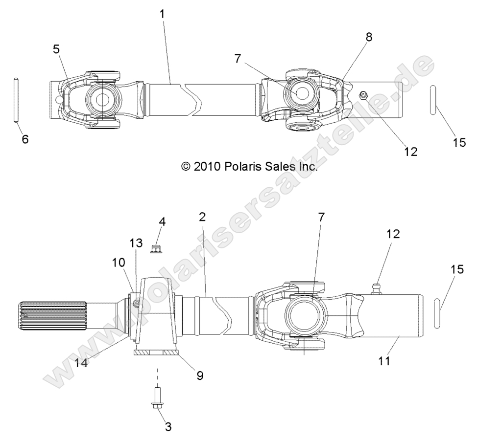 Drive Train, Front Prop Shaft