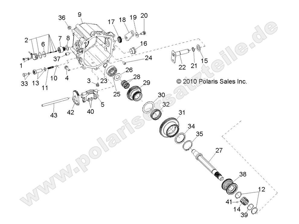 DRIVE TRAIN, MAIN GEARCASE INTERNALS 2 DRIVE TRAIN, MAIN GEARCASE INTERNALS 2