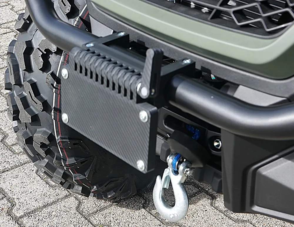 TMP Kennzeichenhalter vorne / Nummernschildhalterung klappbar - QJ Motor SFA 1000 DLX 2025-