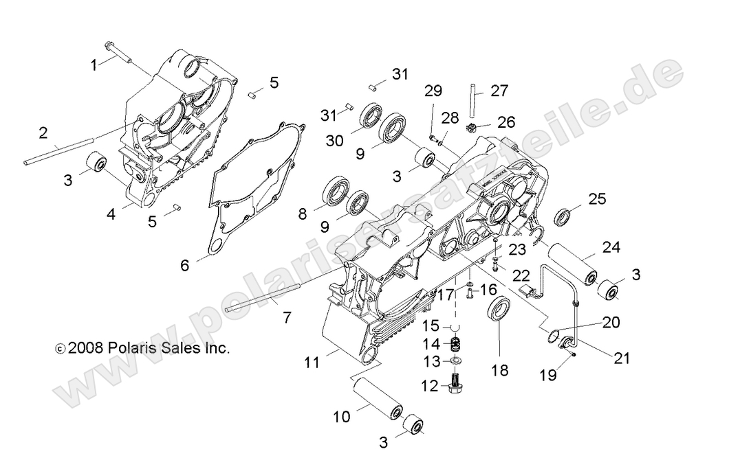 ENGINE, CRANKCASE ENGINE, CRANKCASE