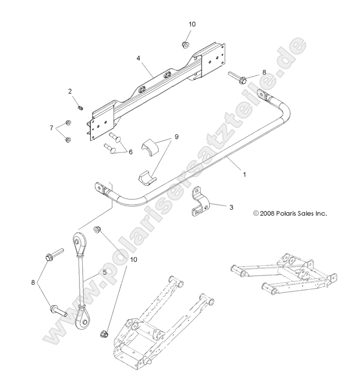 SUSPENSION, STABILIZER BAR, REAR SUSPENSION, STABILIZER BAR, REAR