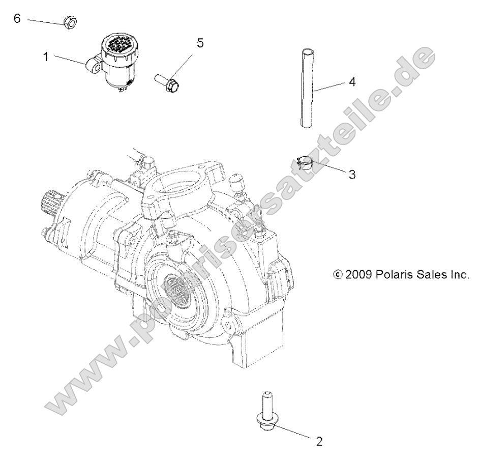 Drive Train, Gearcase Mounting, Front Drive Train, Gearcase Mounting, Front