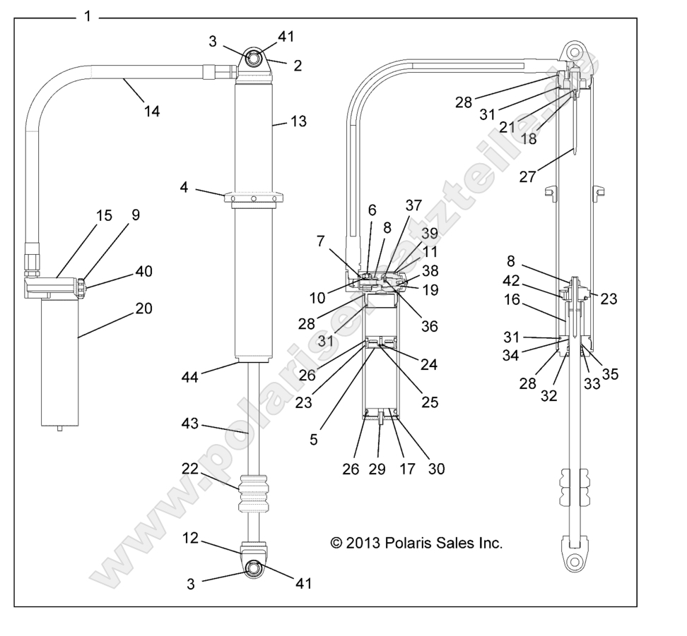 SUSPENSION, REAR SHOCK SUSPENSION, REAR SHOCK