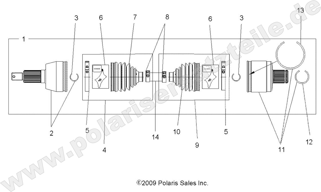 DRIVE TRAIN, DRIVE SHAFT, REAR DRIVE TRAIN, DRIVE SHAFT, REAR