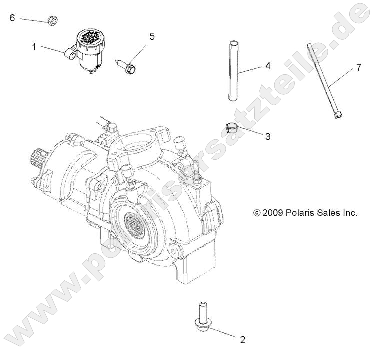 DRIVE TRAIN, GEARCASE MOUNTING, FRONT