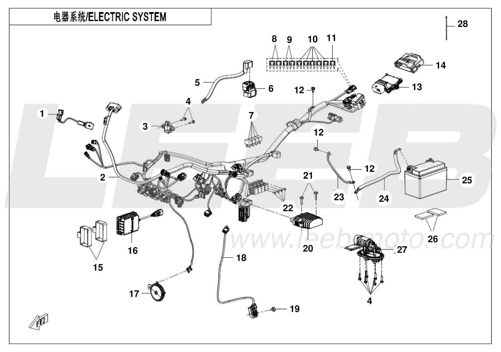 25-CF700-9AH-F15 ELECTRIC SYSTEM 25-CF700-9AH-F15 ELECTRIC SYSTEM