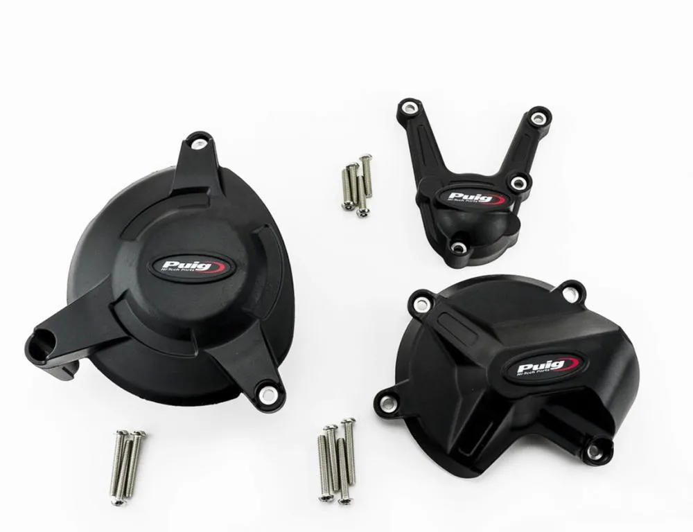 Puig Racing Motordeckelschutz Set - BMW S1000 RR 2015-18 / S1000 R 2017-20 / S1000 XR 2015-19