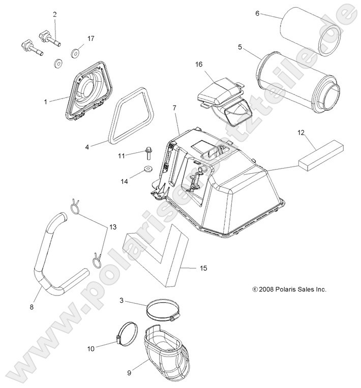 ENGINE, AIR INTAKE ENGINE, AIR INTAKE