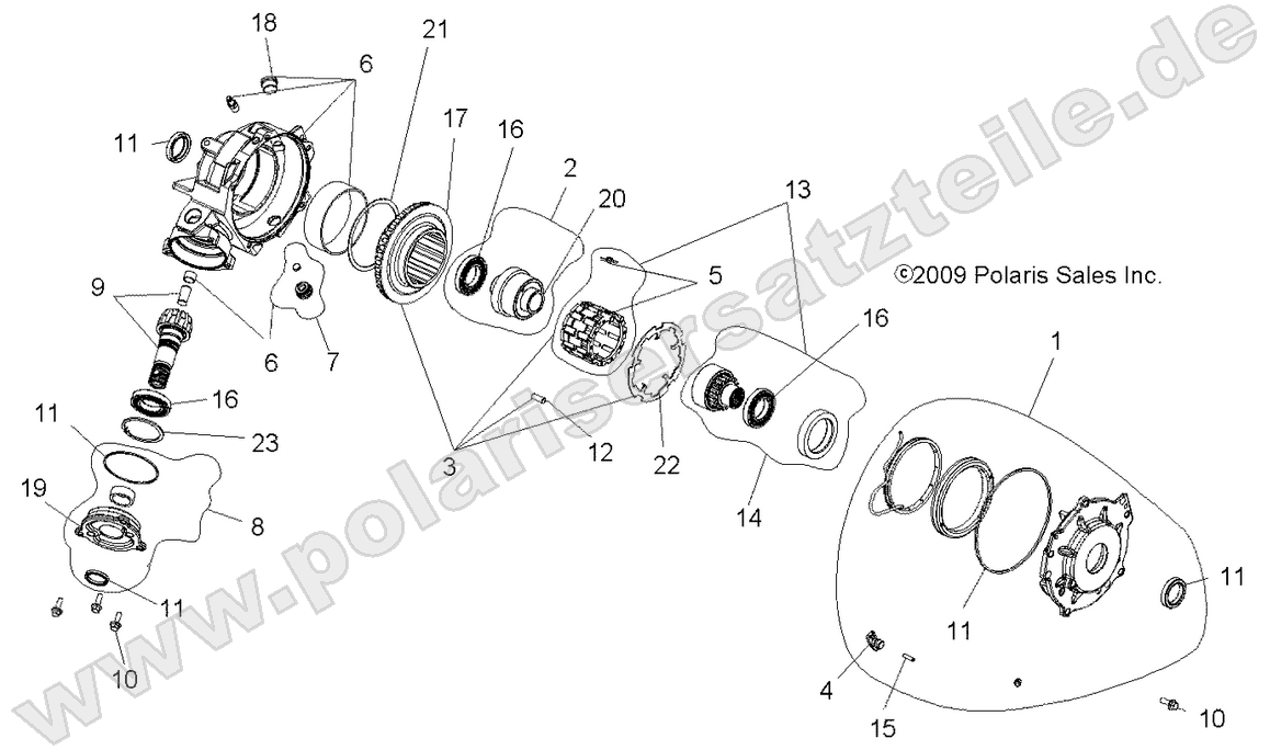 DRIVE TRAIN, FRONT GEARCASE DRIVE TRAIN, FRONT GEARCASE