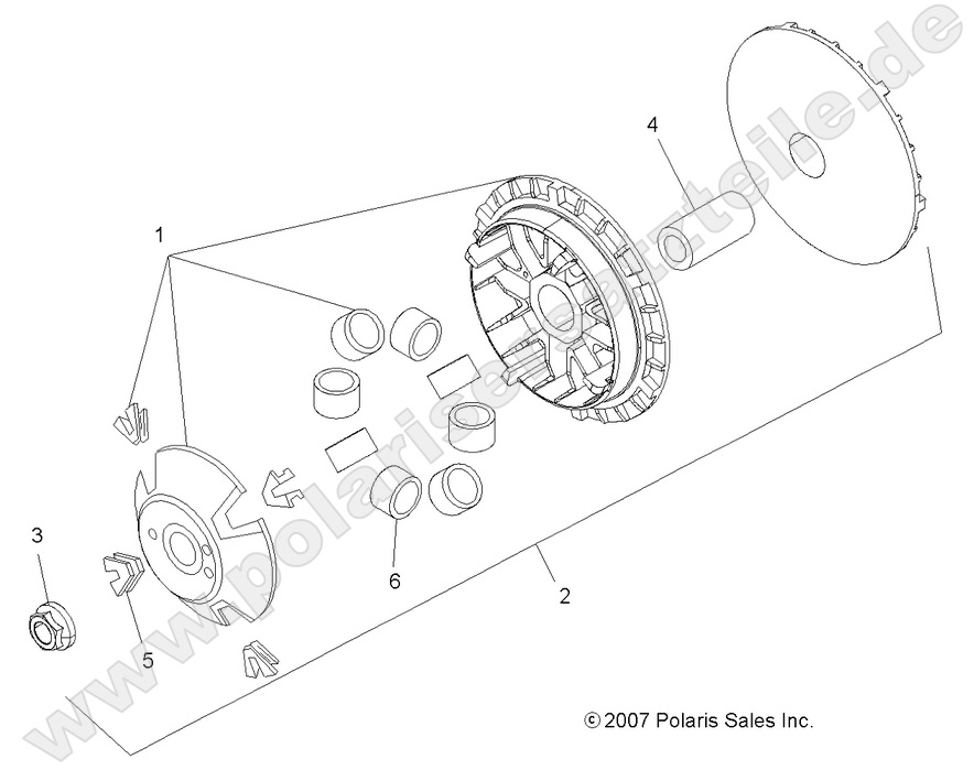 DRIVE TRAIN, PRIMARY CLUTCH DRIVE TRAIN, PRIMARY CLUTCH