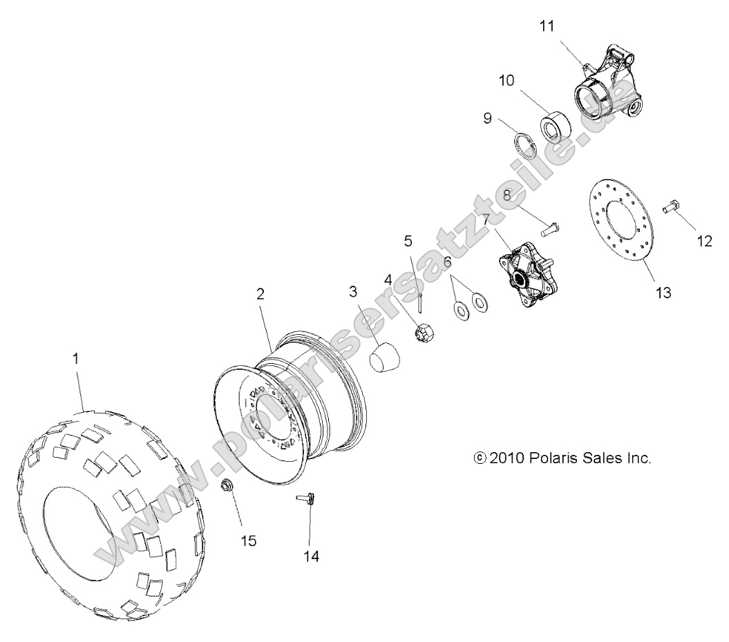Wheels, Rear Tire and Brake Disc
