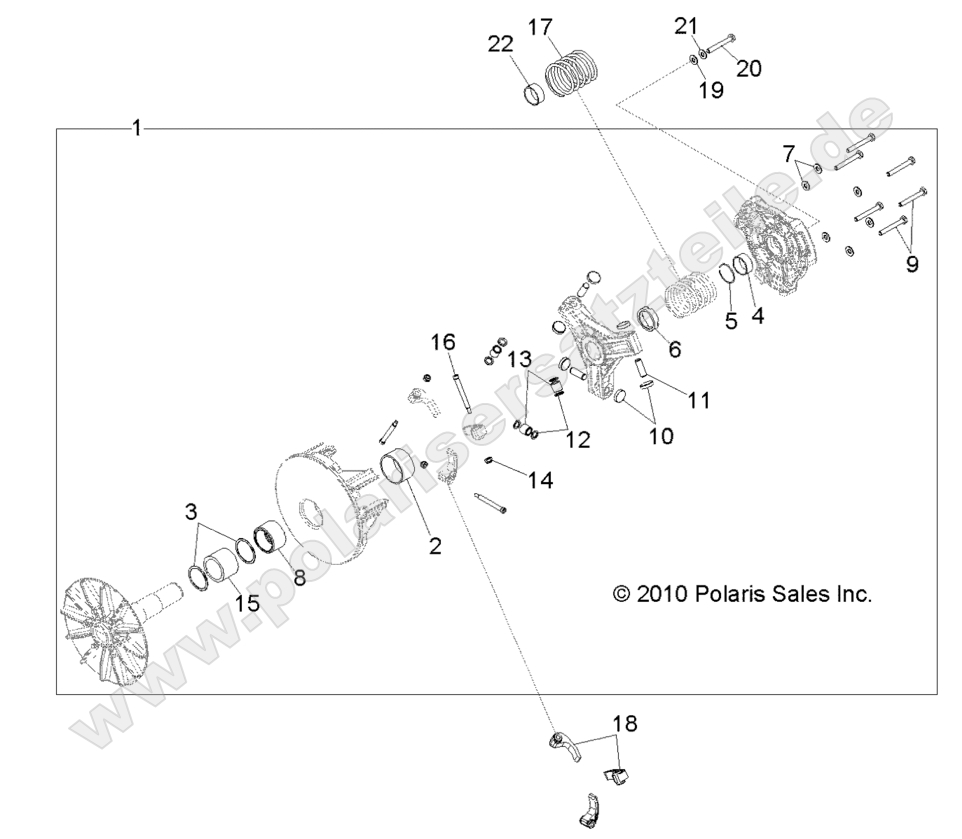 DRIVE TRAIN, PRIMARY CLUTCH DRIVE TRAIN, PRIMARY CLUTCH