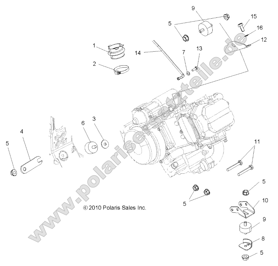 Engine, Mounting