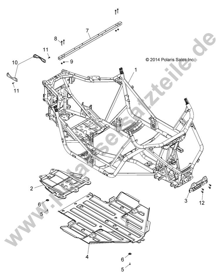 CHASSIS, MAIN FRAME AND SKID PLATE CHASSIS, MAIN FRAME AND SKID PLATE