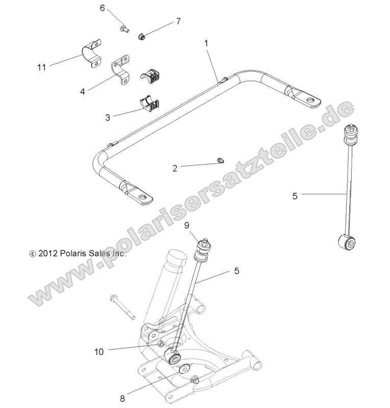 SUSPENSION, STABILIZER BAR, REAR SUSPENSION, STABILIZER BAR, REAR