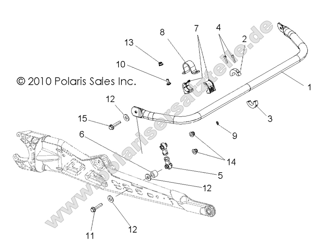 SUSPENSION, TORSION BAR, REAR SUSPENSION, TORSION BAR, REAR