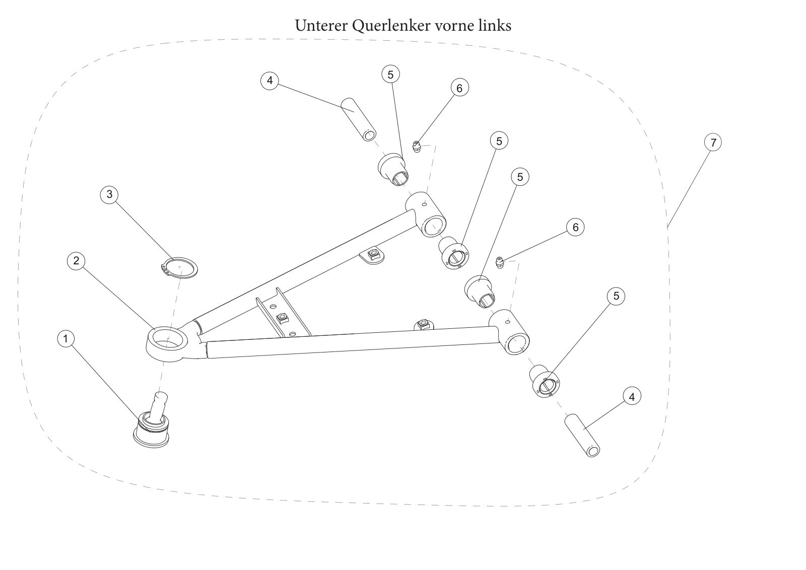 Unterer Querlenker vorne links