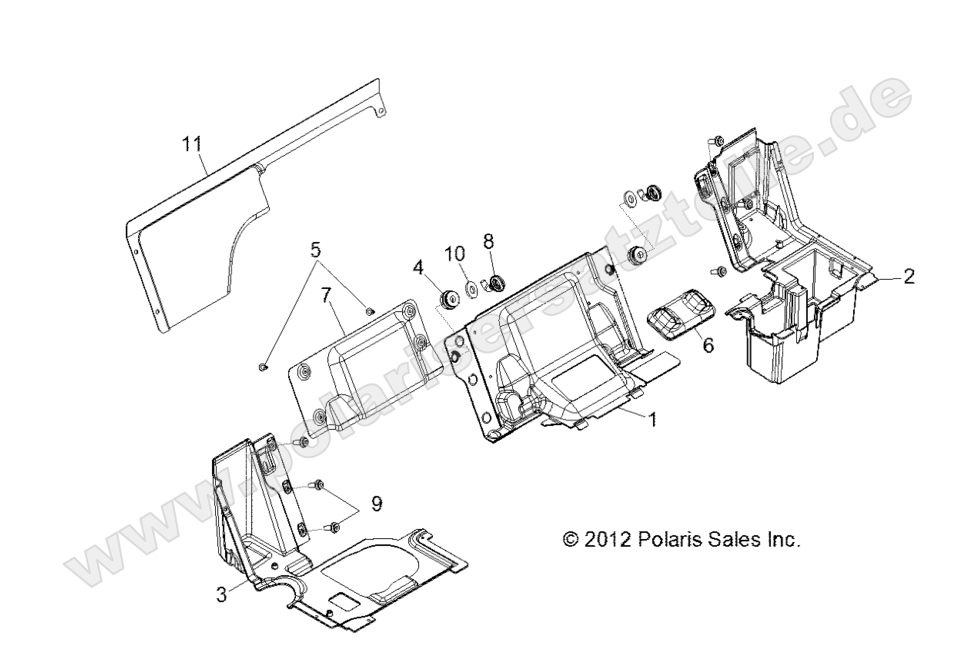 BODY, SEAT DIVIDER BODY, SEAT DIVIDER