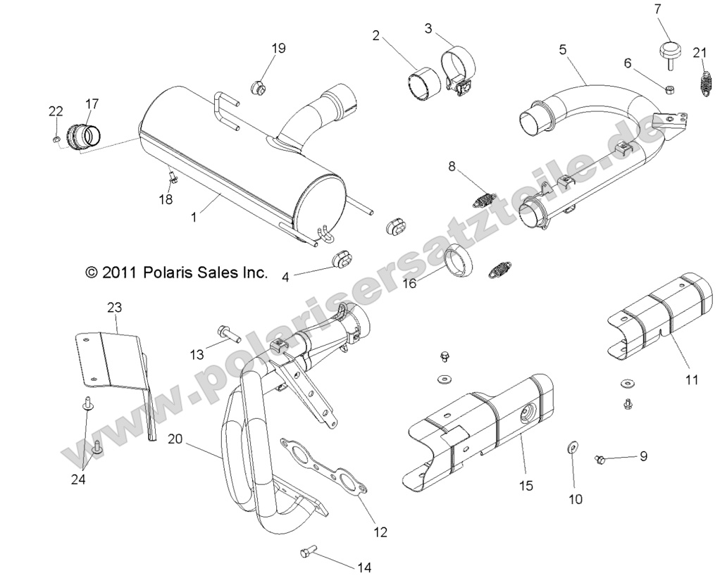 ENGINE, EXHAUST SYSTEM ENGINE, EXHAUST SYSTEM