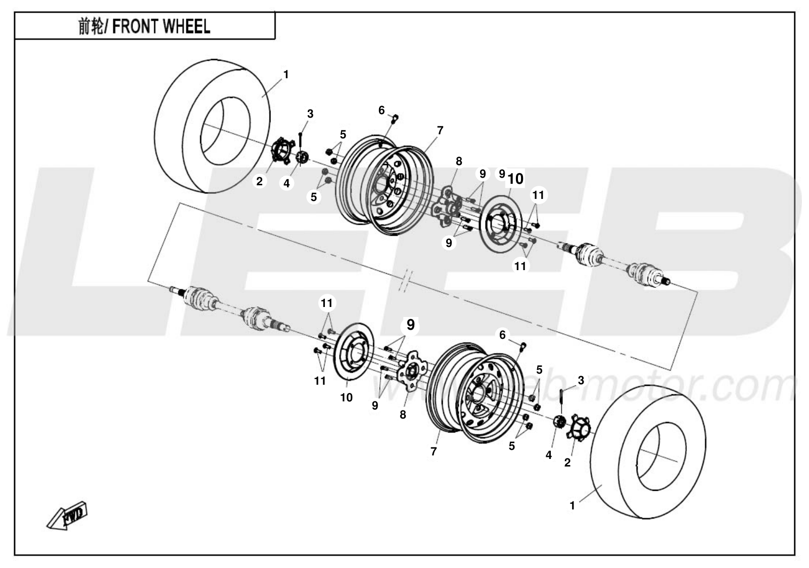 F07 FRONT WHEEL F07 FRONT WHEEL