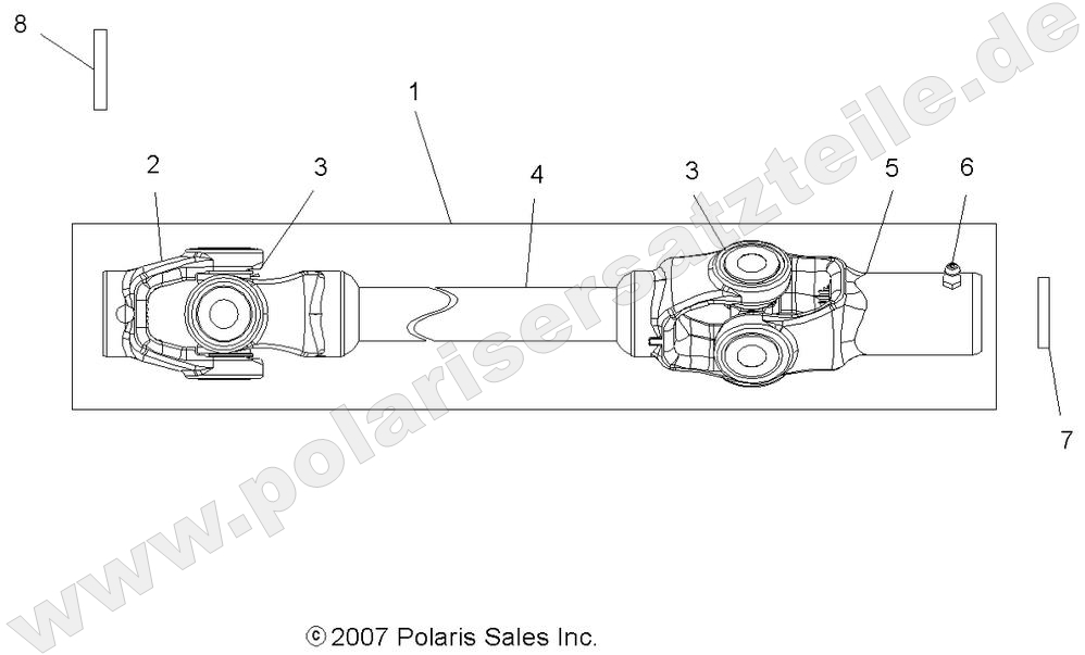 DRIVE TRAIN, FRONT PROP SHAFT DRIVE TRAIN, FRONT PROP SHAFT
