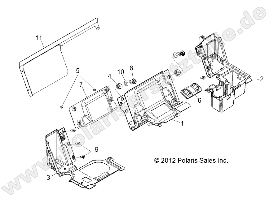 BODY, SEAT DIVIDER BODY, SEAT DIVIDER