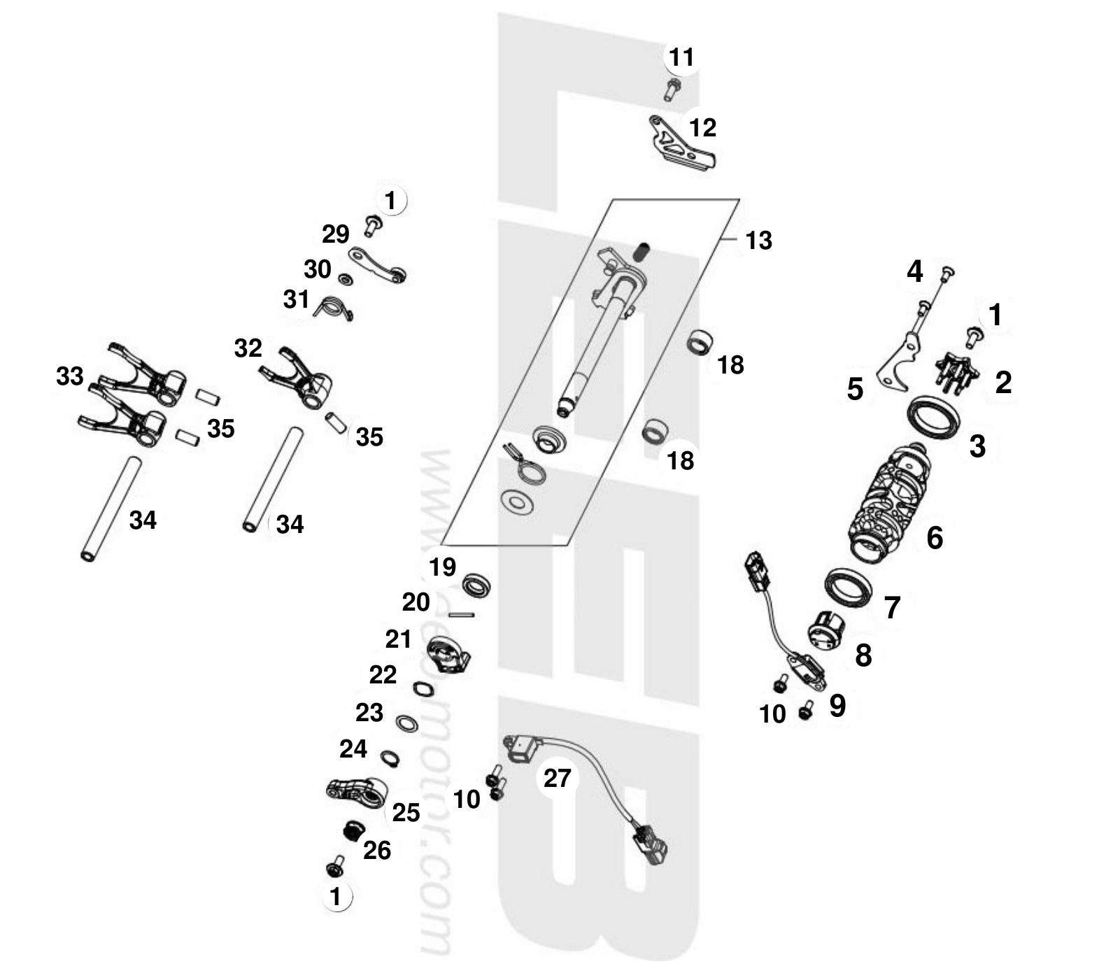 E06-3 SHIFTING MECHANISM