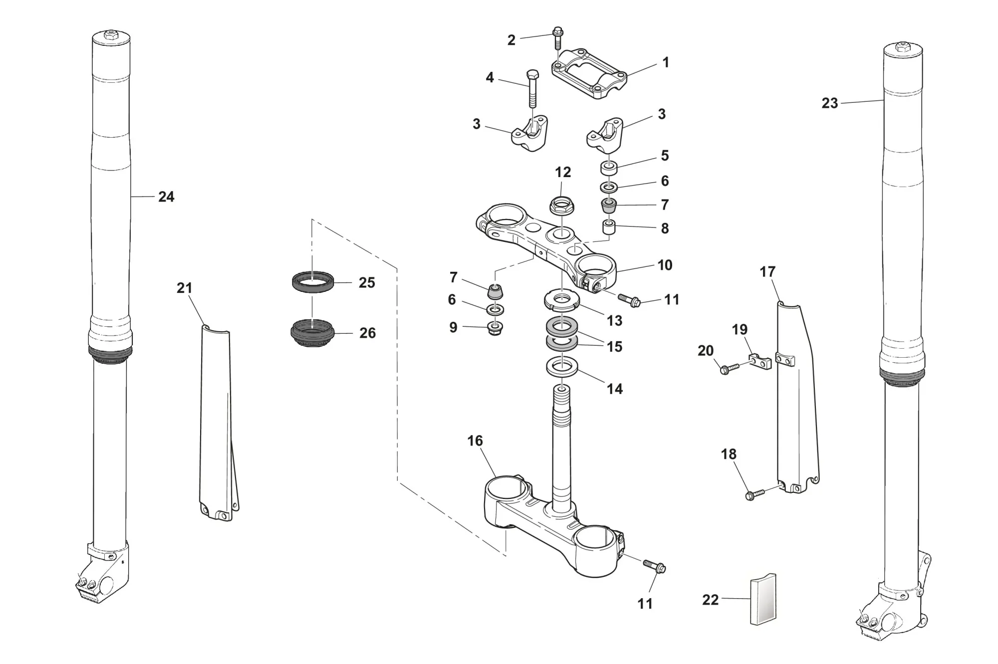 Gabel / Gabelbrücke RS 300