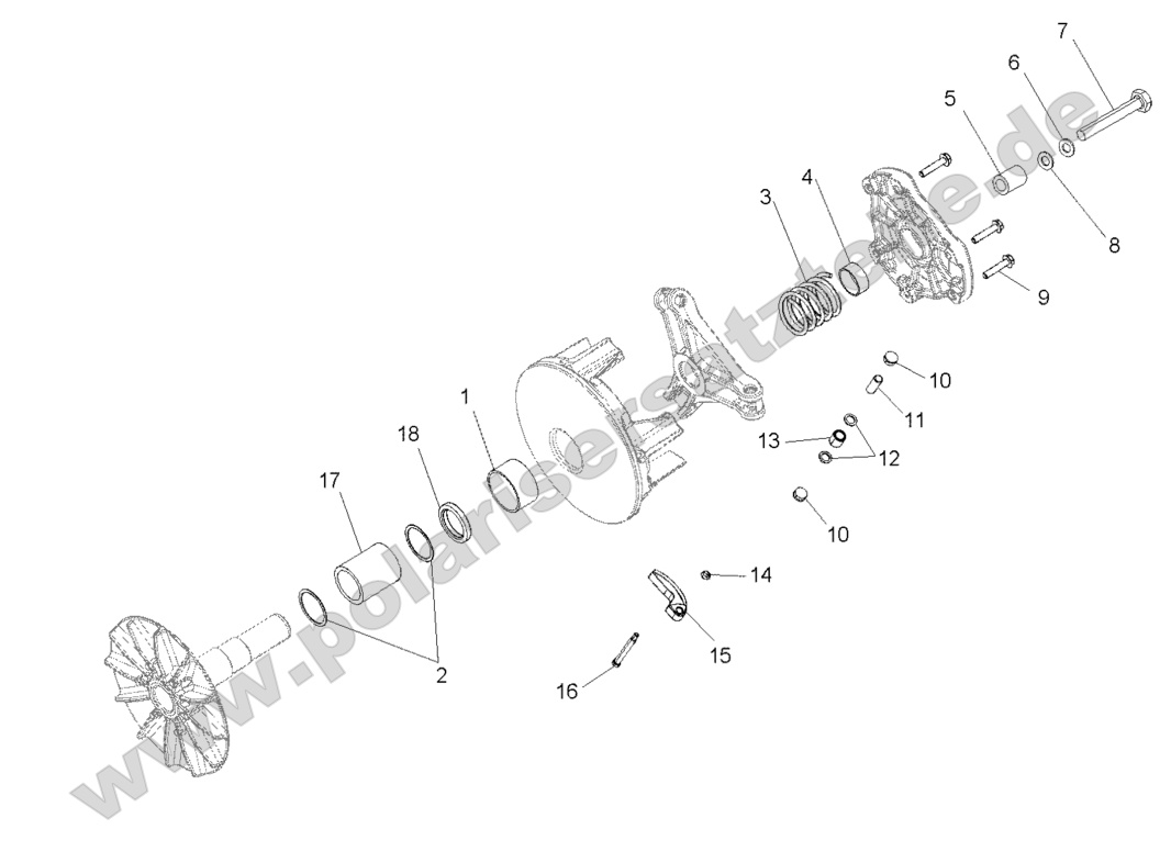 DRIVE TRAIN, PRIMARY CLUTCH DRIVE TRAIN, PRIMARY CLUTCH
