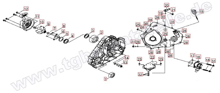 Wasserpumpe-Handstartereingriffsrad Wasserpumpe-Handstartereingriffsrad