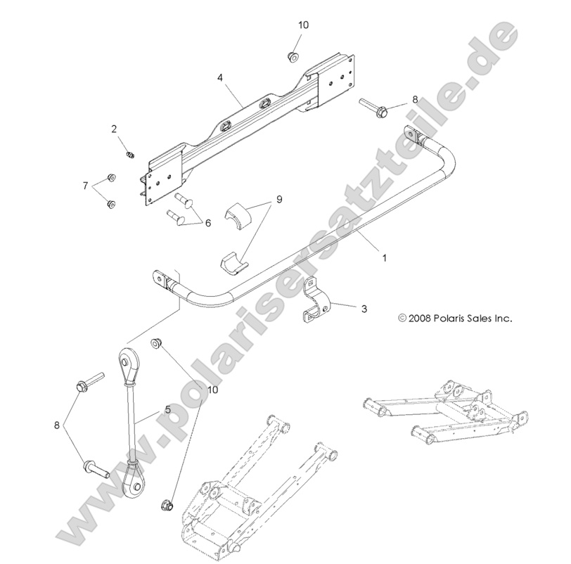 SUSPENSION, STABILIZER BAR, REAR SUSPENSION, STABILIZER BAR, REAR