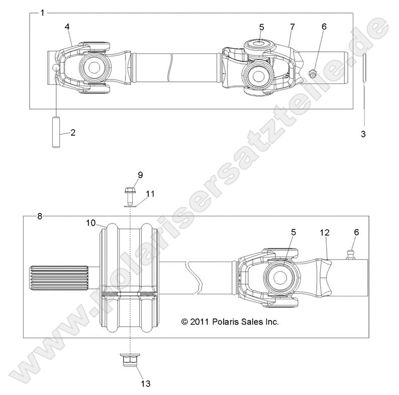 DRIVE TRAIN, FRONT PROP SHAFT DRIVE TRAIN, FRONT PROP SHAFT